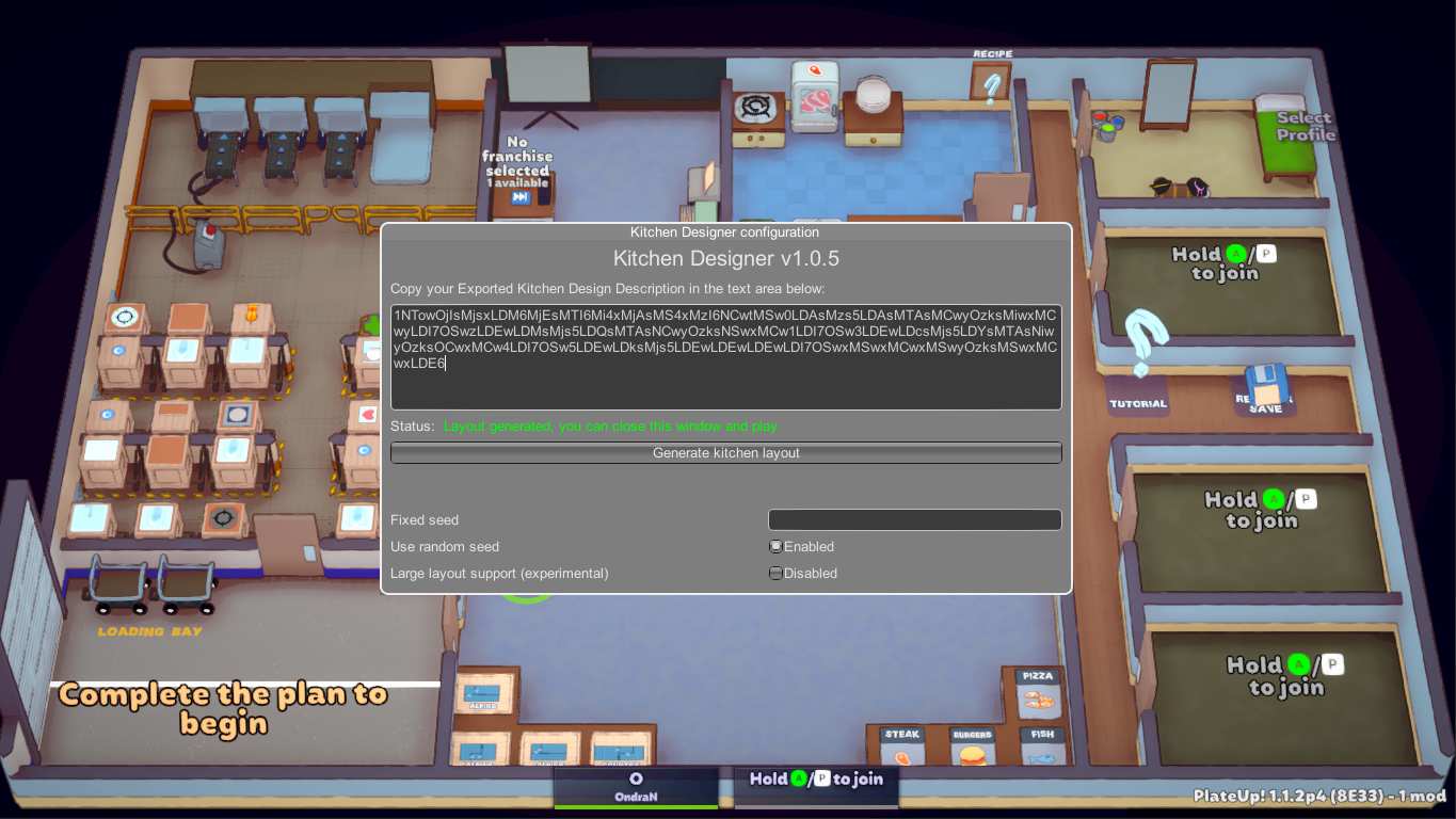 Kitchen Designer success message
